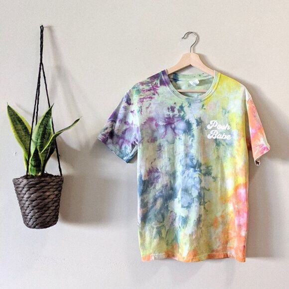 Posh Babe Quartz Rainbow Tie Dye Tee T-shirt - Picture 2 of 11